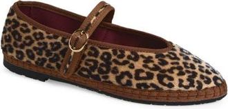 Flabelus x Nordstrom Animal Print Ballet Flat in Sand at Nordstrom, Size 40