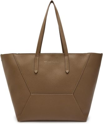Brunello Cucinelli Bead Medium Grained Leather Tote bag - Brown - One Size