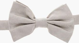 Corneliani Solid Color Silk Bow Tie with Micro Patterns size Unica
