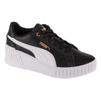 Puma Dames/Dames Karmen Leather Wedge Trainers (Zwart)