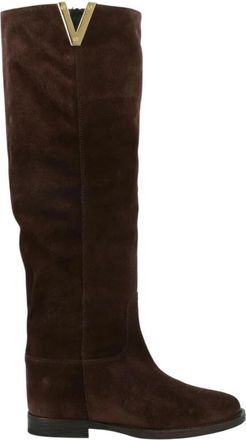 Via Roma 15 2568 Boots - Dames - Hoge Laarzen - Bruin - 36 EU - Leer - Schoenen