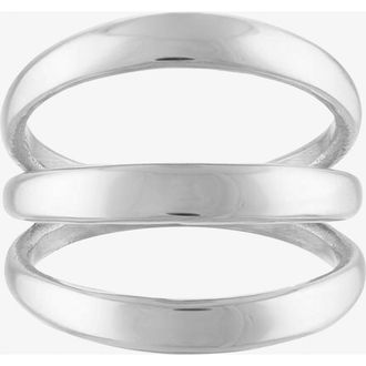 BEN ONI Stacked Lines Ring in Silver at Nordstrom, Size 9