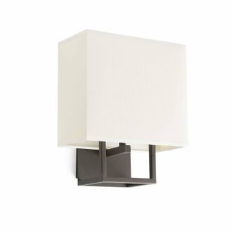 Netlighting Vesper 1 Light Indoor Wall Lamp Brown with Shade E14