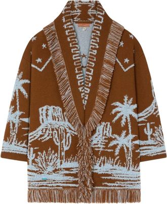 Alanui Canyon Spirit Vest - Dames - Vesten - Bruin - M - Truien & Vesten
