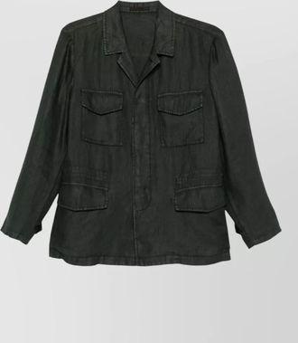 Boglioli linen shirt jacket