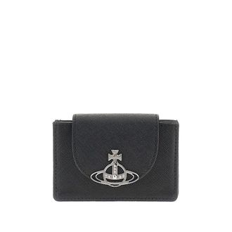 Vivienne Westwood Saffiano leather cardholder Woman One Size
