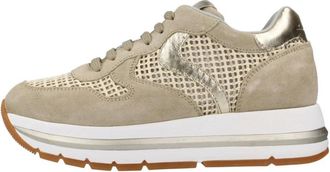 Voile Blanche Stijlvolle Mesh Sneakers voor Vrouwen - Dames - Sneakers - Beige - 38 EU - Schoenen