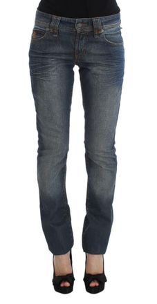 John Galliano Wash Cotton Blend Slim Fit Womens Jeans
