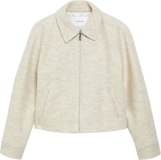 Comma Indoor Jas - Dames - Jassen - Beige - Maat: XL Wol