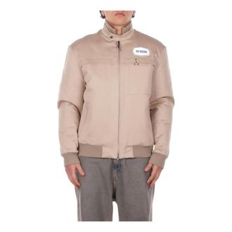 Fay Bomber Jackets, male, Beige, Size: M Fay Coats Sand