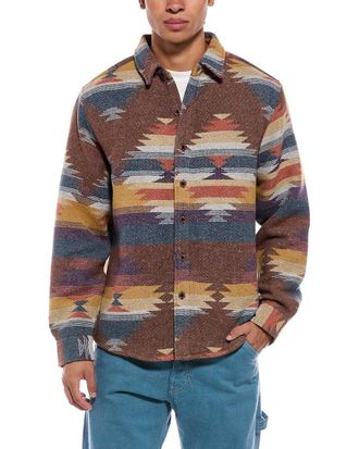 Weatherproof Vintage Unlined Southwest Wool-Blend Shirt Jacket