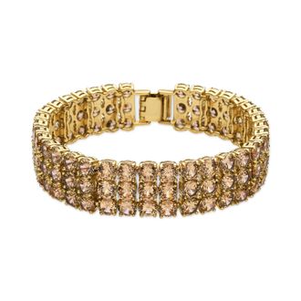 Luxenter armband met Brilliant Zirconia afgewerkt in 18k goud - Uriom