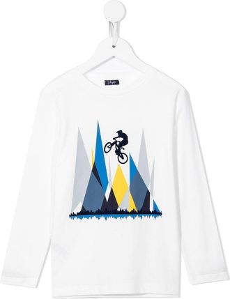 Il Gufo cycle graphic print T-shirt - kids - Cotton - 2 - White