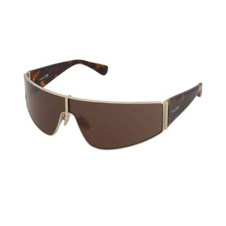 Max Mara Single-lens Full-frame Sunglasses - unisex - Max Mara - Sunglasses - Yellow - 2XS - Accessories