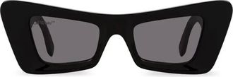 Off-white Accra Grey Cat Eye Unisex Sunglasses OERI027 1007 49