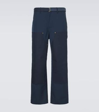 sacai Belted wide-leg pants