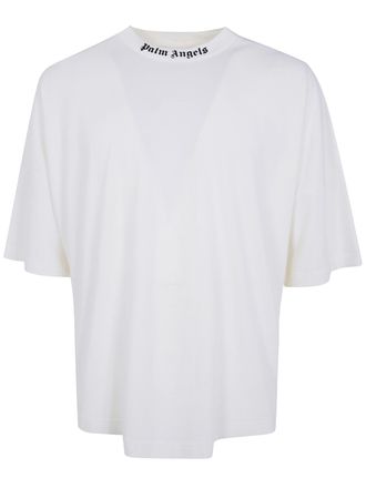 Palm Angels T-Shirt Classic Logo Off White Black