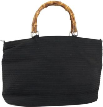 Gucci Pre-owned Handbags, female, Black, Size: ONE SIZE Pre-owned Nylon Handbag