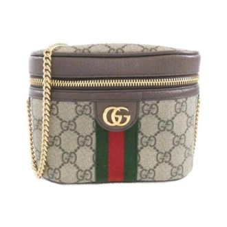 Gucci Vintage, unisex, Beige, ONE Size, Leer, Pre-owned Vintage GG Supreme Fanny Pack