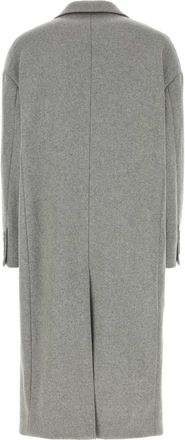 Dolce & Gabbana Mens Wool Blend Coat Gray Nylon