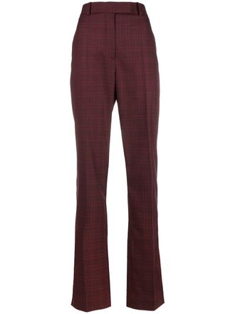 Calvin Klein Pantaloni con motivo scozzese - Rosso