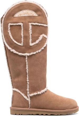 UGG Logo Lange Laars - Heren - Winterlaarzen - Bruin - 36 EU - Leer - Schoenen