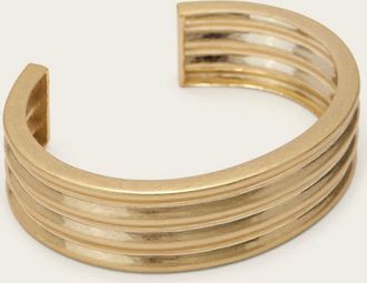 AllSaints Brass Janna Bangle, Size: One Size