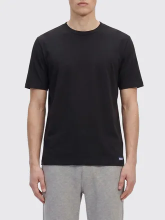 HUGO BOSS Set di due T-shirt in cotone con logo a contrasto e girocollo