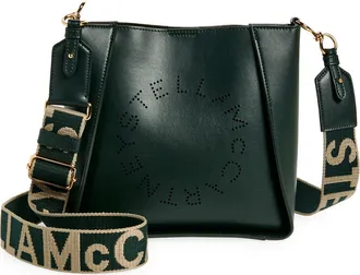 Stella McCartney Mini Faux Leather Crossbody Bag in Pine at Nordstrom