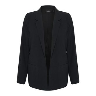 Soaked In Luxury Zwarte Blazer met Lange Mouwen - Dames - Jassen - Zwart - Maat: S