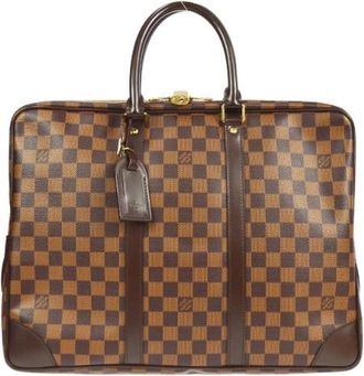 Louis Vuitton Vintage, unisex, Bruin, ONE Size, Pre-owned Vintage Canvas Handtas