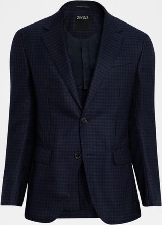 Ermenegildo Zegna Men & apos;s Cashmere and Silk Tonal Check Sport Coat