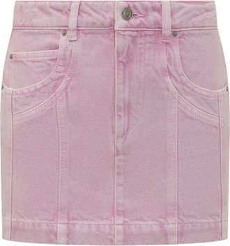 Isabel Marant Rokken, Dames, Roze, S, Denim, Juana Mini Denim Rok