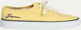 Jacquemus Les Fefe Canvas Low-Top Boat Sneakers