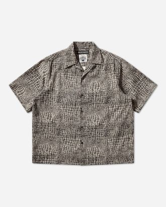 Wacko Maria Men s Wolf s Head 50 s Shirt (Type-2) Multicolor