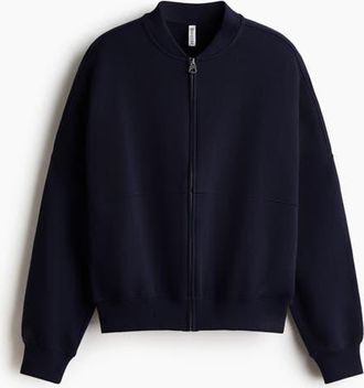 H&M Bomber Jacket in Navy Blue at Nordstrom, Size Xx-Large