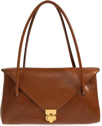 Marni Tassen, Dames, Bruin, ONE Size, Katoen, East/West Schoudertas