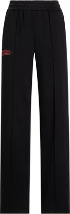 Dolce & Gabbana Pantaloni sportivi con applicazione - Nero