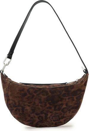 AllSaints Micro Luna Shoulder Bag in Leopard Brown at Nordstrom