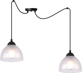 OEM L&aacute;mpara Colgante Ara&ntilde;a Venecia 2 L&aacute;mparas Planas Leche E27