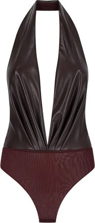 Andamane Body Zendaya drappeggiato - Marrone