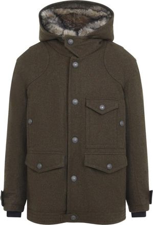 Moncler Cooper Jacket - Heren - Winterjassen - Bruin - L - Wol - Jassen