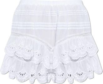 Isabel Marant Short Shorts, female, White, Size: L Jocadia Shorts