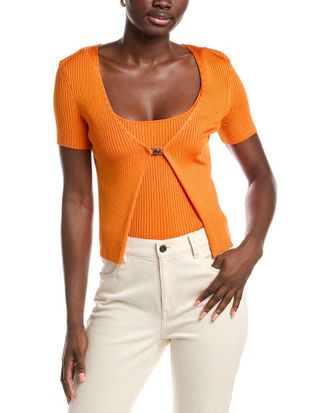 Maje 2-In-1 Clasp Front Sweater
