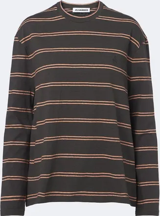 Jil Sander Striped cotton T-shirt