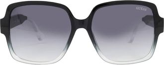 Guess Smoke Gradient Square Ladies Sunglasses GF6134 01B 55