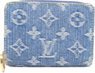 Louis Vuitton Blue Denim Wallet (Bi-Fold) (Pre-Owned)