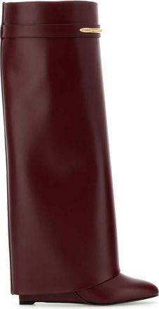 Givenchy Burgundy Leather Boots