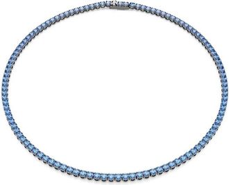 Swarovski Matrix Tennis Armband - Dames - Kettingen - Blauw - ONE Size - Accessoires