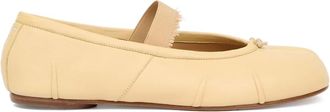 Maison Margiela Beige Leather Ballet Flats